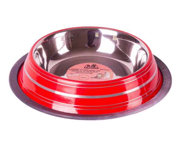 COMEDERO COSTILLAS COLOR ROJO 475ML