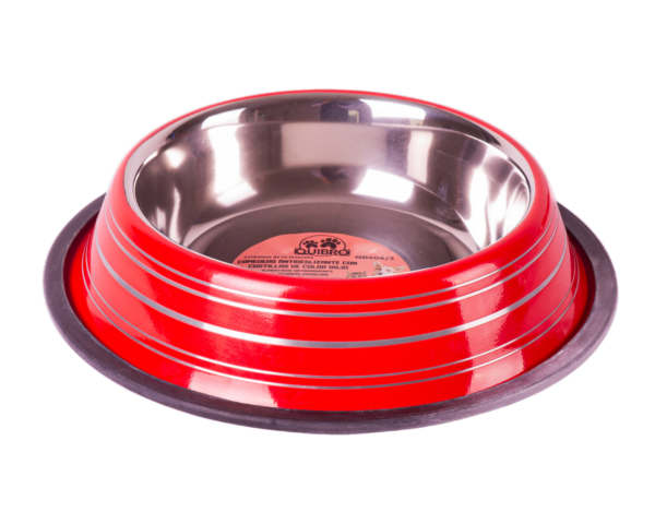 COMEDERO COSTILLAS COLOR ROJO 950ML