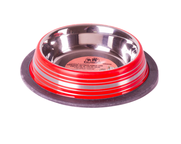 COMEDERO COSTILLAS COLOR ROJO 235ML